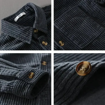 VINCENZO™ | Camicia In Velluto A Coste