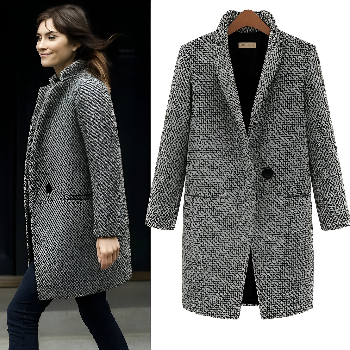 Eleonora™ | Cappotto in lana di lusso — eleganza e calore invernale