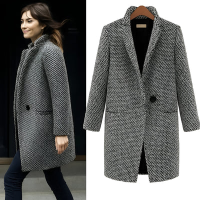 Eleonora™ | Cappotto in lana di lusso — eleganza e calore invernale