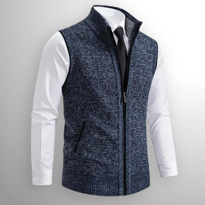 DAVIDE™  | Cardigan lavorato a maglia con cerniera completa